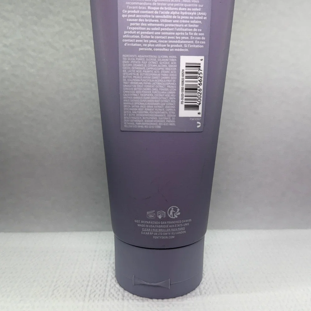 Fenty Skin Cherry Dub Triple‎ Action AHA Body Scrub Exfoliating 8.5oz